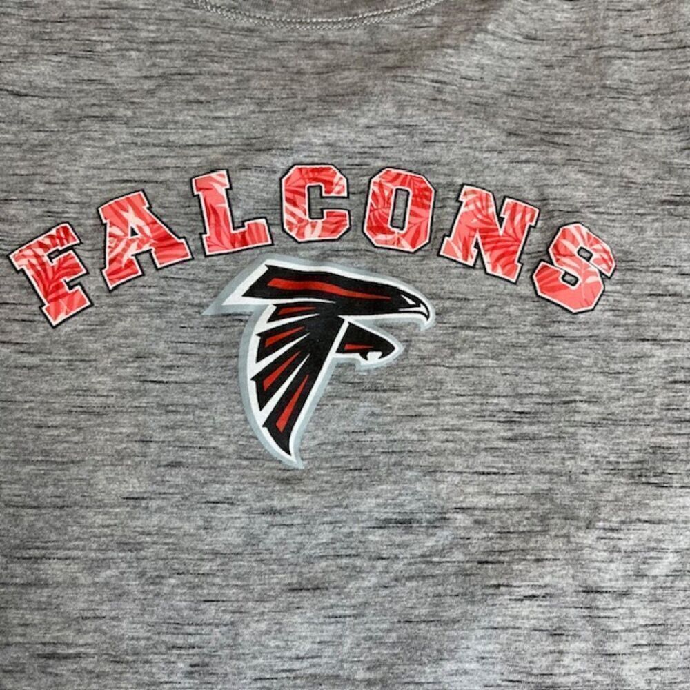 Tommy Bahama Atlanta Falcons Long Sleeve T-Shirt Space dye Gray Size Medium‎